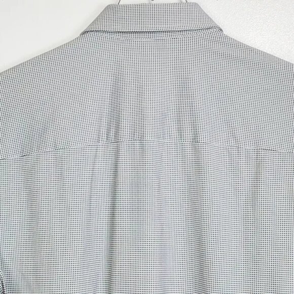 Rhone Commuter Shirt Slim Fit (Pine Green Geo Dot) Long Sleeve stretch NWT - Picture 3 of 9